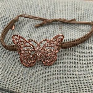 Tai butterfly pull-tie bracelet